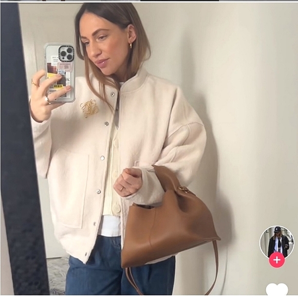 Zara Viral Oversized Bomber Jacket with Pockets Cream/Ecru Boucle - Picture 11 of 16